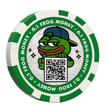 GREEN CHIP - Prefunded Poker Chip with 0.1 BSV
